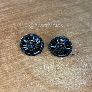 Brinco de pizza 16mm - banhado a ouro 18k