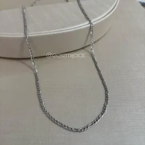 Colar masculino 3x1 de 3mm - 70cm - aço