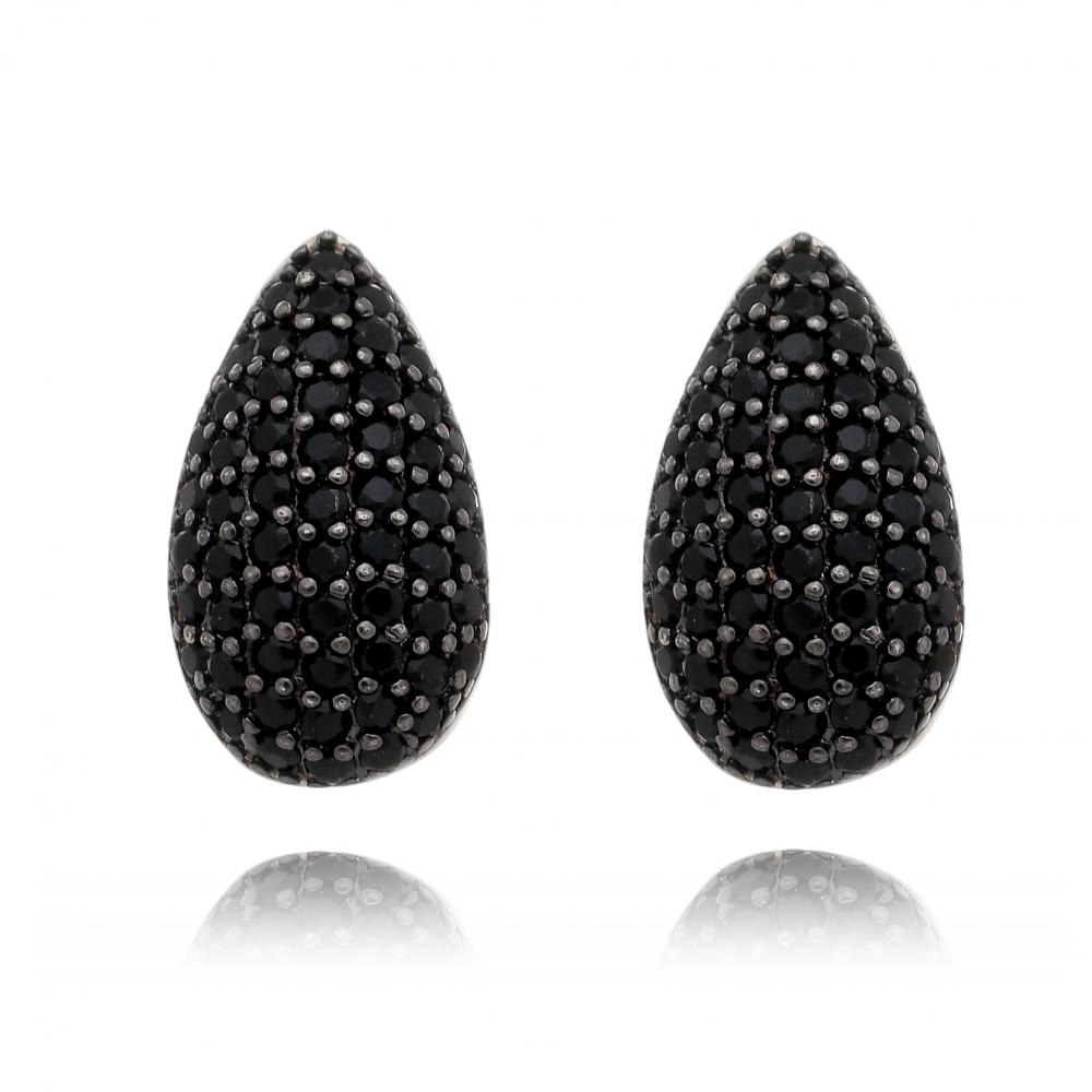 Brinco de gota cravejada