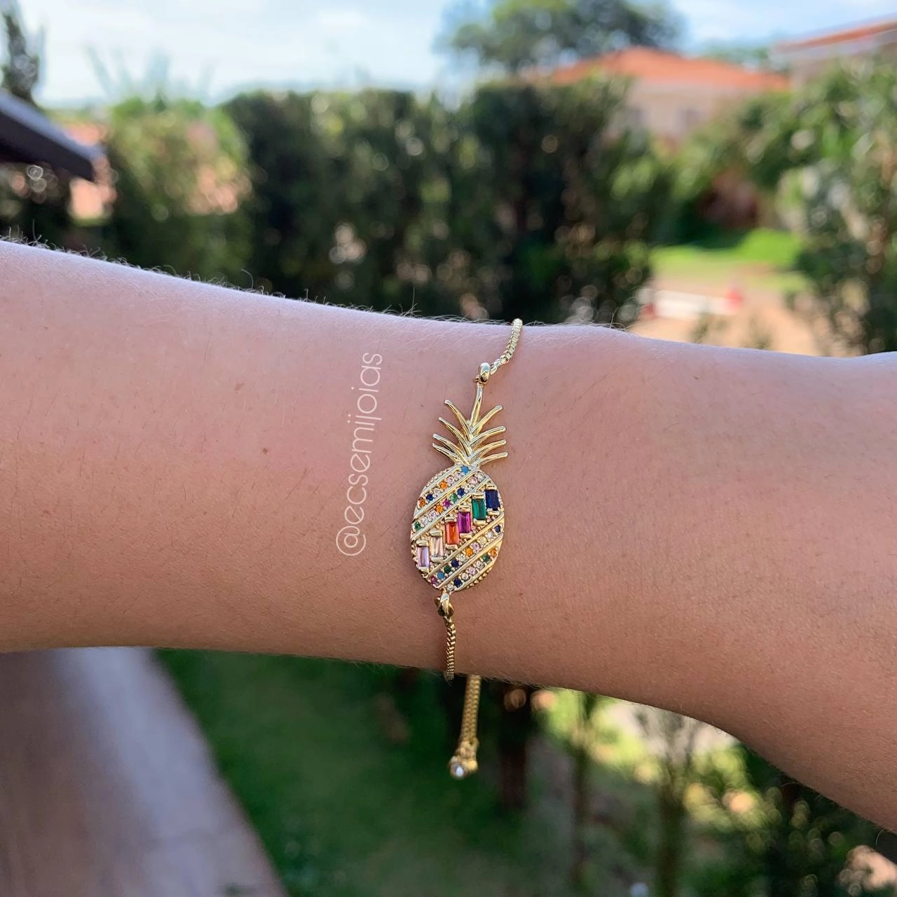 Pulseira shambala abacaxi