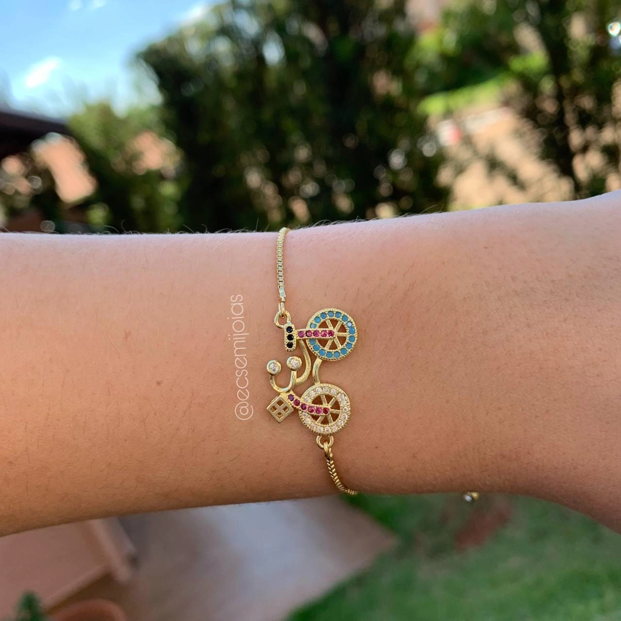 Pulseira shambala bicicleta