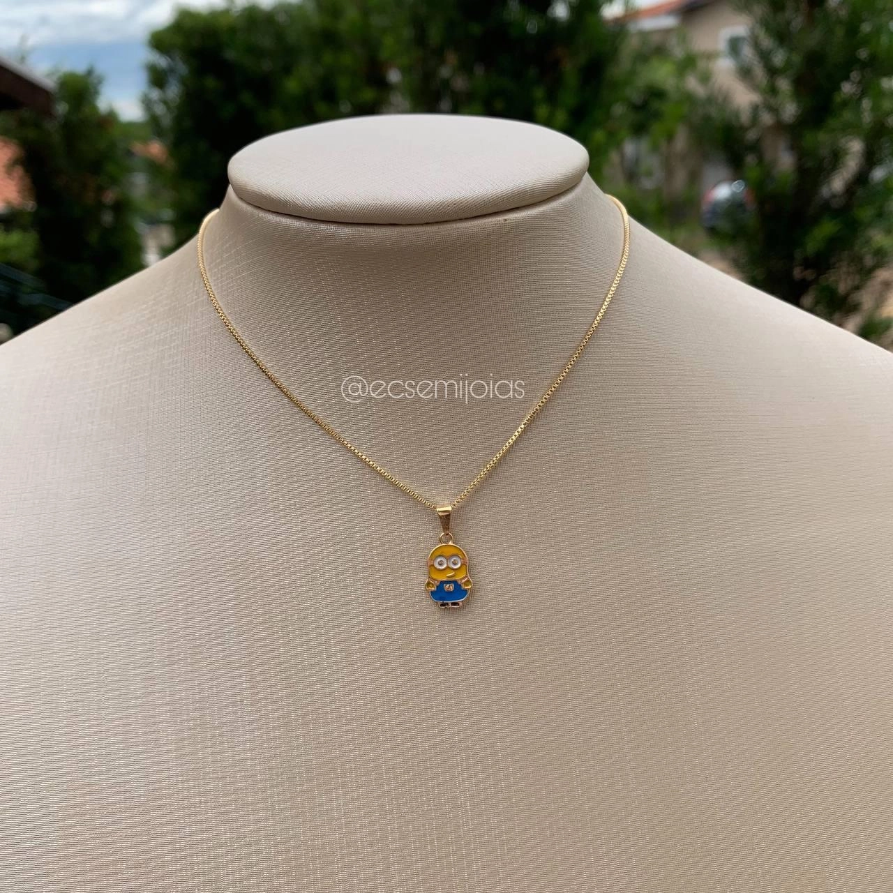 Colar infantil - banhado a ouro 18k