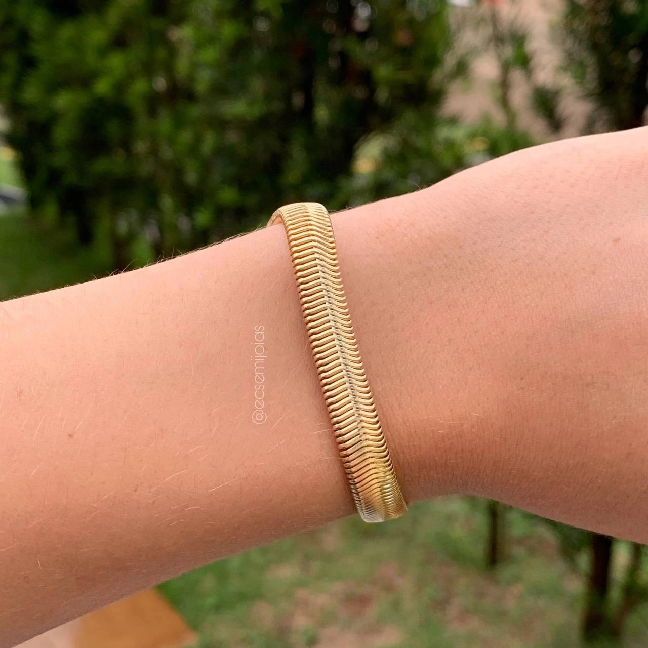 Pulseira elo lacraia grossa