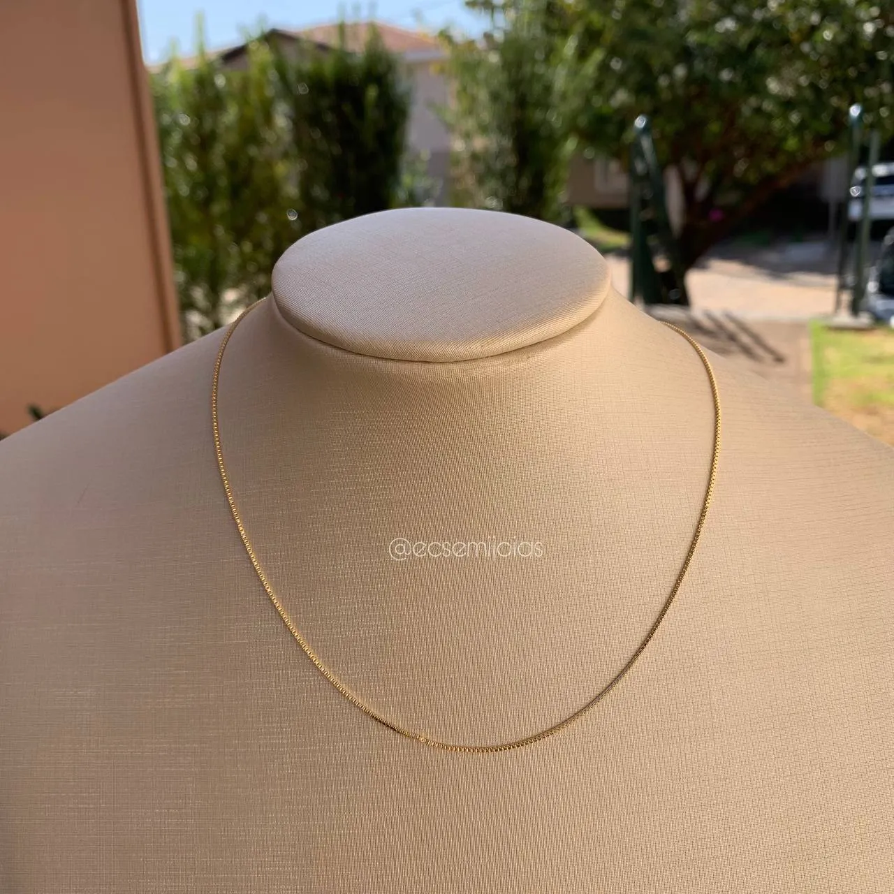 Corrente veneziana 40 cm - banhado a ouro 18k