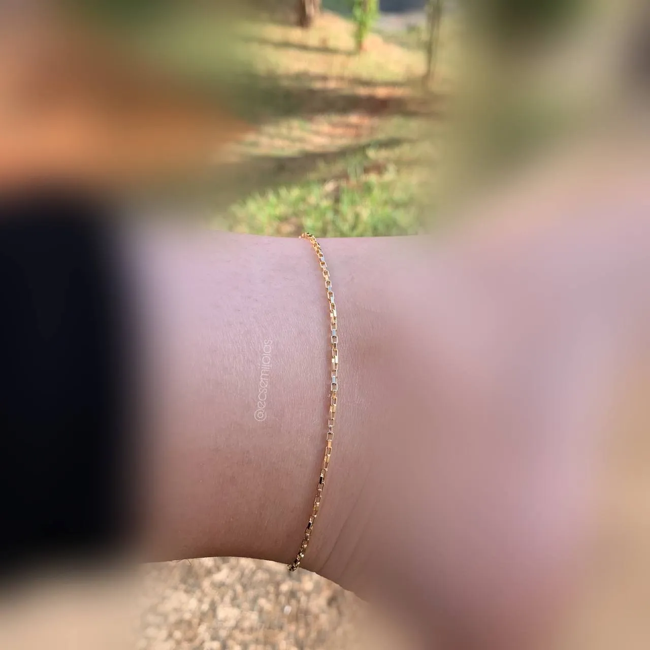 Tornozeleira de mini cartier - 24cm+ 4 cm de3 extensor - banhado a ouro 18k