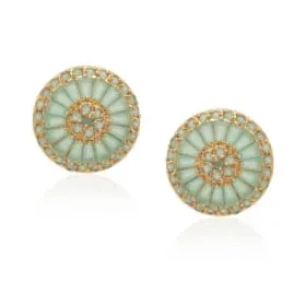 Brinco pizza tamanho G  - banhado a ouro 18k