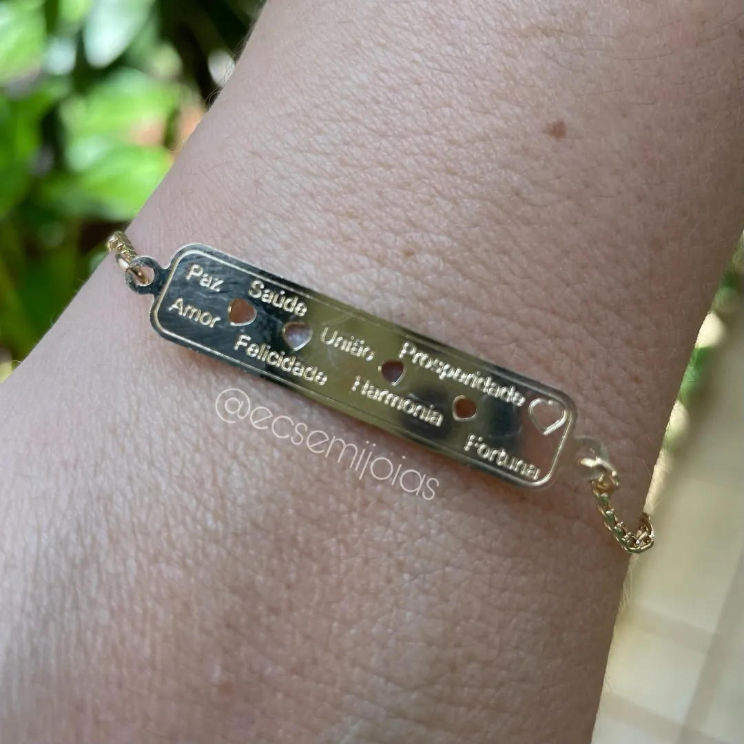 Pulseira de placa 