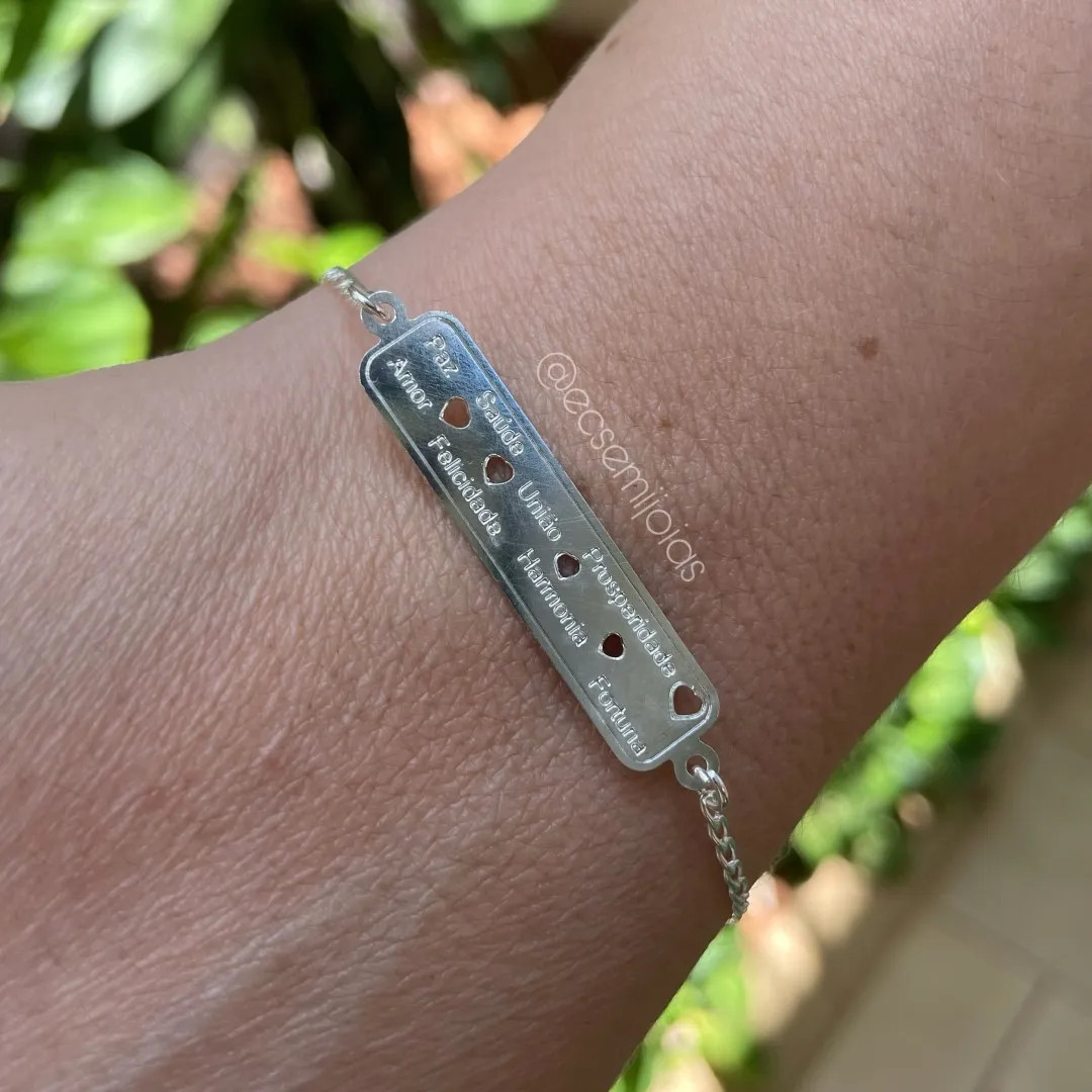Pulseira de placa 