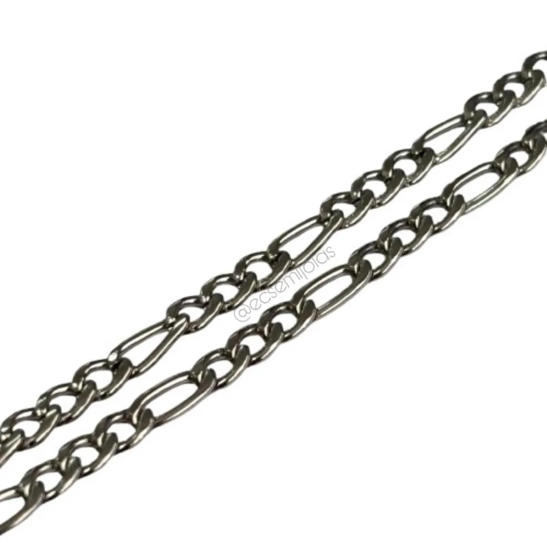 Pulseira masculina 3x1 de 3,5mm - 23cm - aço