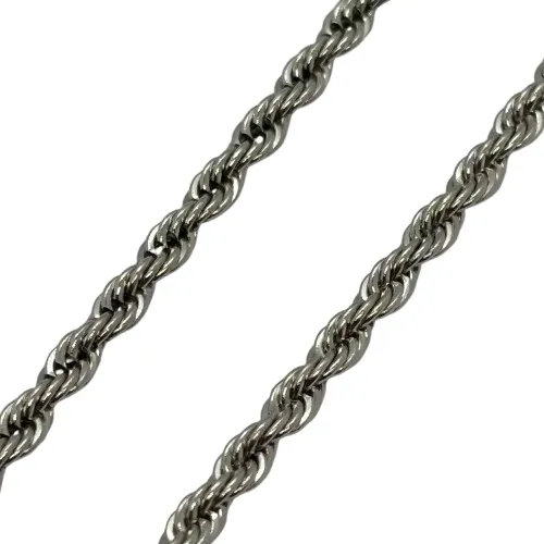 Colar cordão baiano de 2mm - 60cm - aço