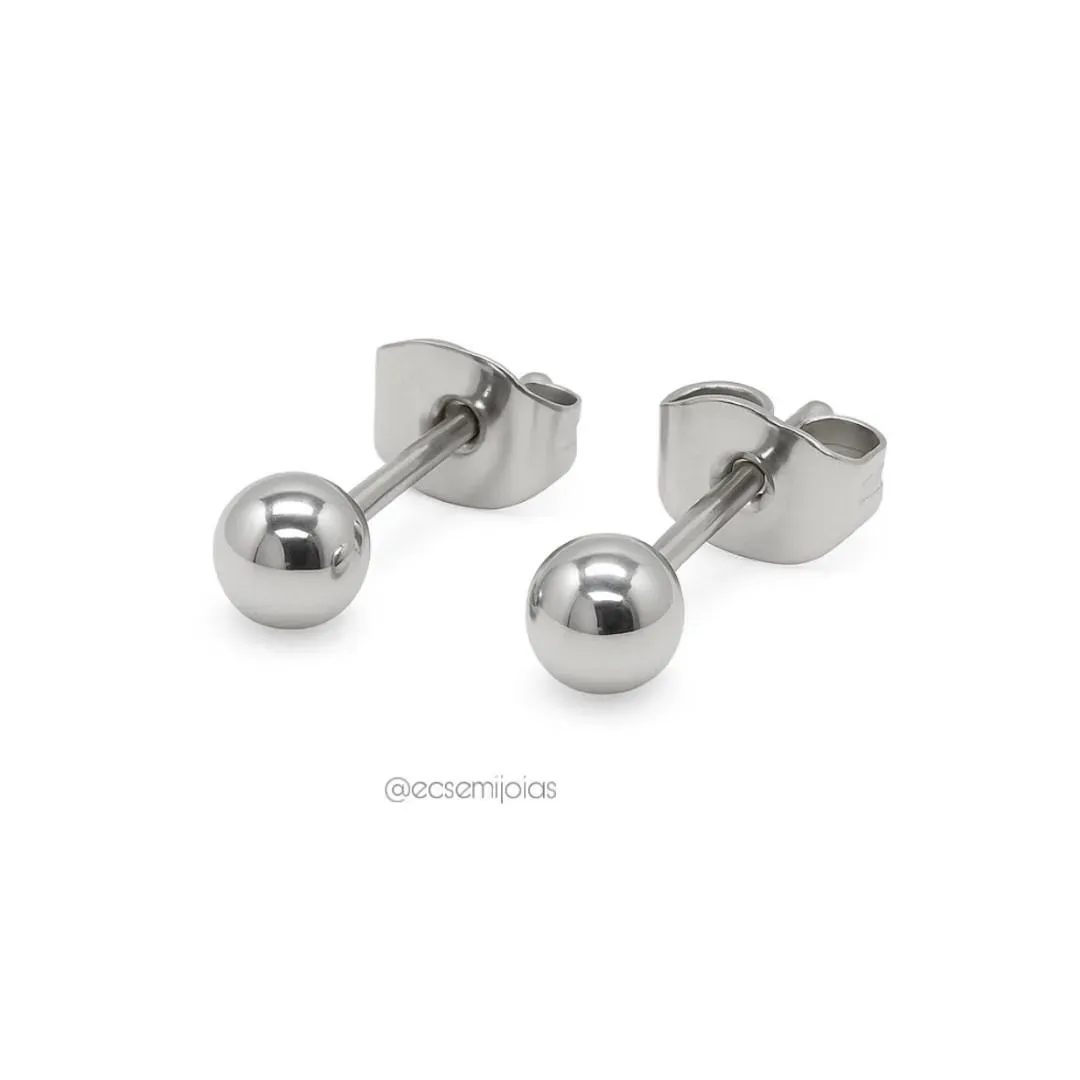 Brinco de bola 4mm - aço