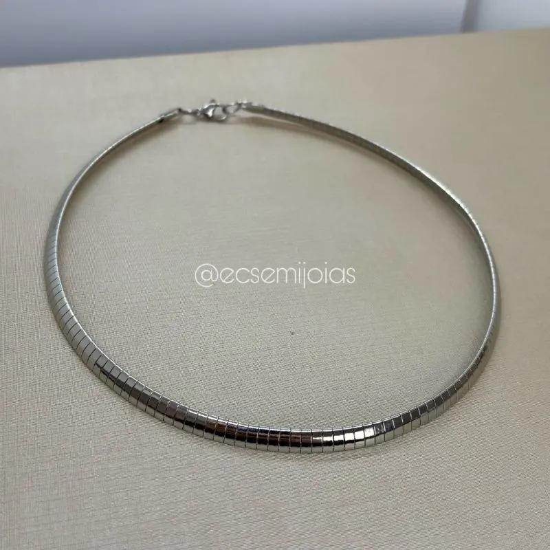 Canga de escamas lisas de 6mm - aço inoxidável