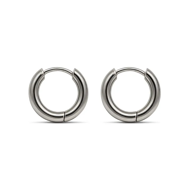 Argola lisa de 1,5cm diâmetro com 2,5mm de espessura (P) - aço inoxidável